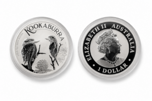 Strieborná investičná minca Kookaburra Rybárik 1 Oz